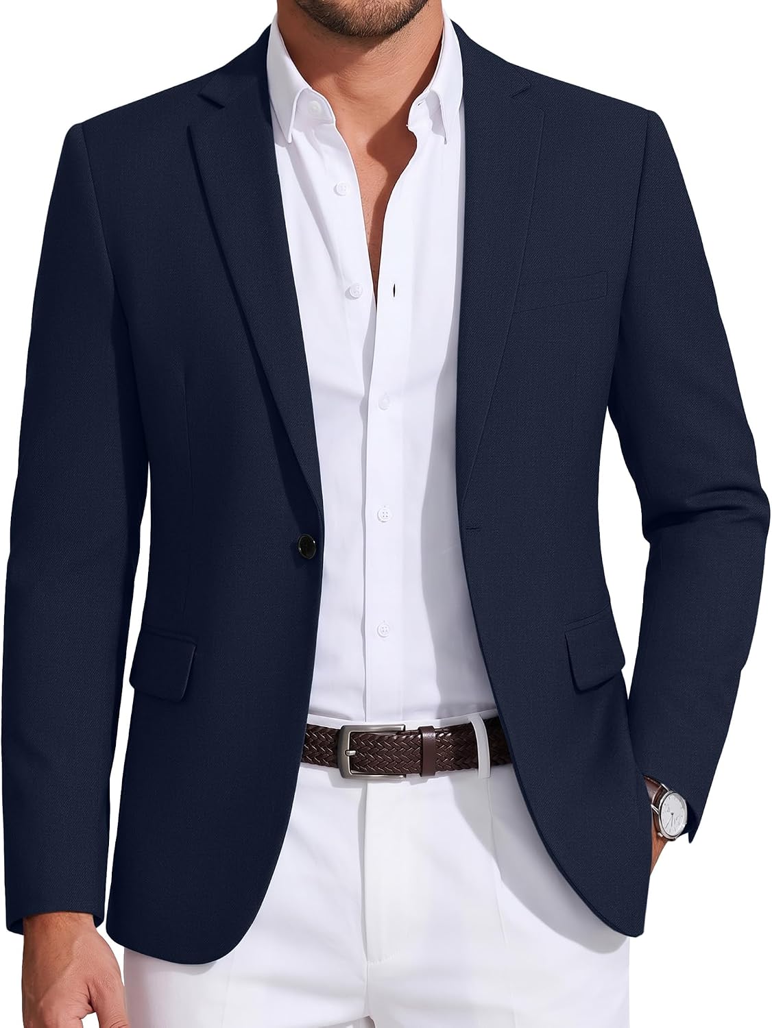 COOFANDY Men's Sport Coat Casual Blazer One Button Notch Lapel