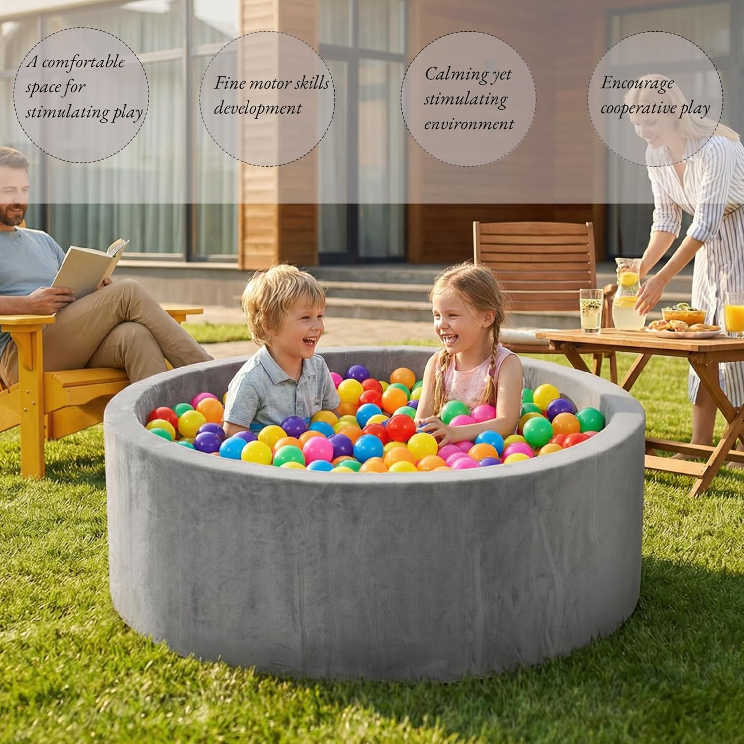Thumbnail 3 de Foam Baby Ball Pit 35.4x11.8 for Toddlers