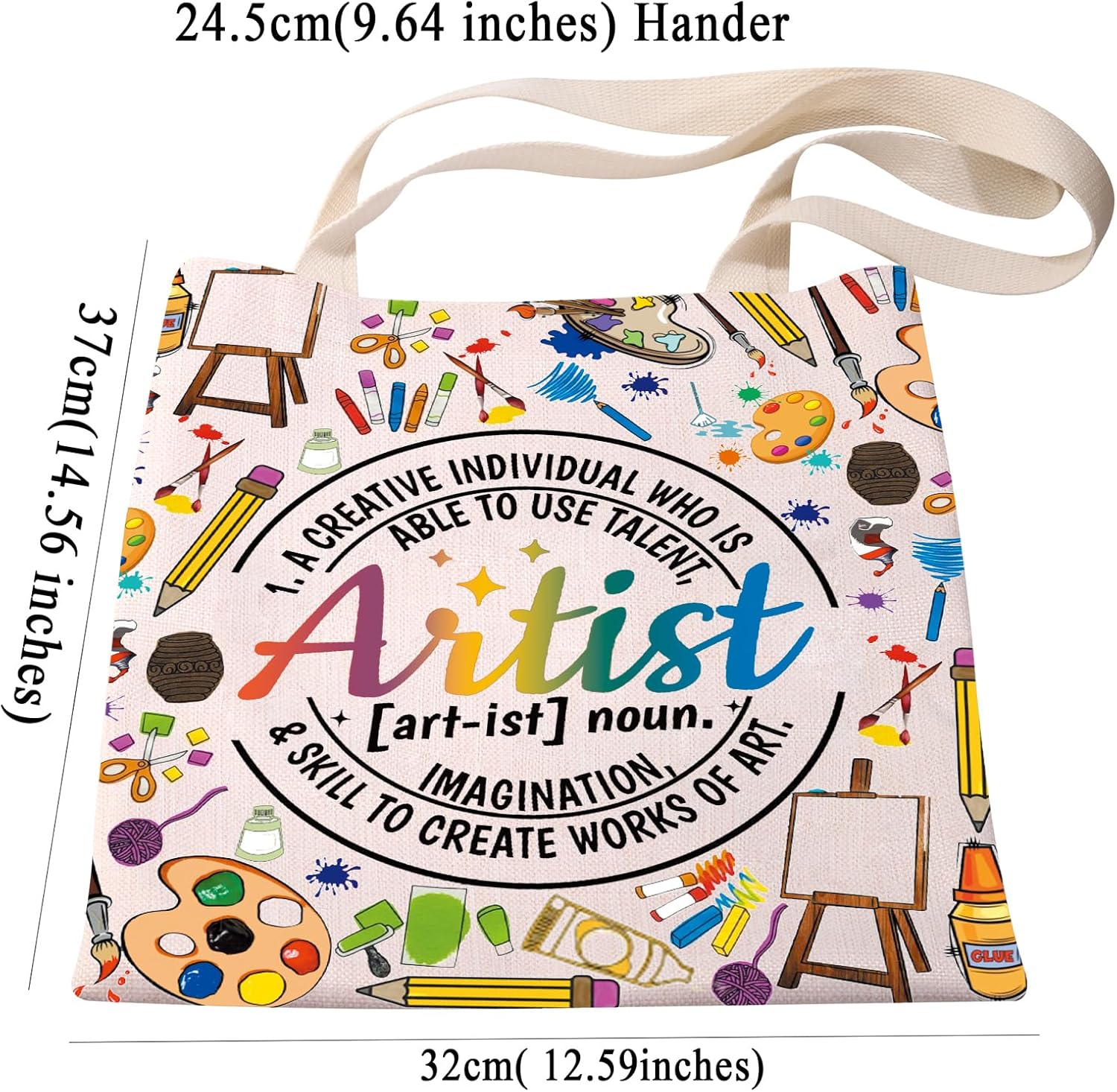Thumbnail 4 de PXTIDY Artist Definition Tote Bag: A Practical Gift for Art Lovers