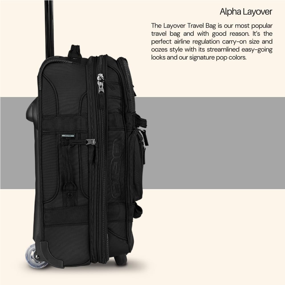 Detalle de OGIO Layover Travel Bag (Stealth): bagaglio da viaggio versatile con ruote