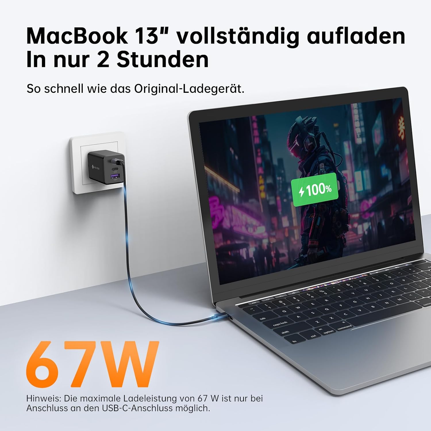 Thumbnail 1 de NOVOO 67W USB C Ladegerät GaN III