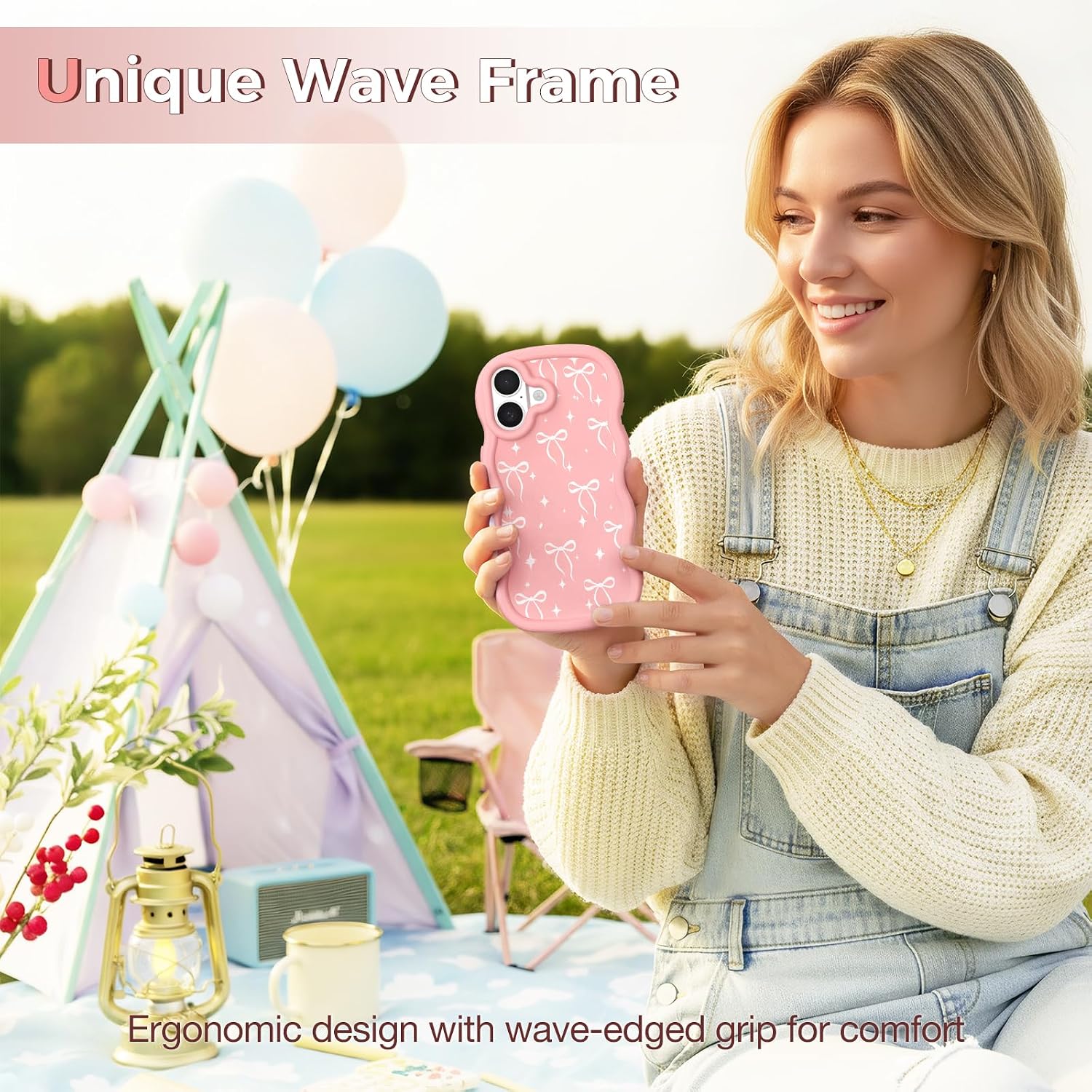 Detalle de iPhone 16 silicone case, CASBST 6.1 inch