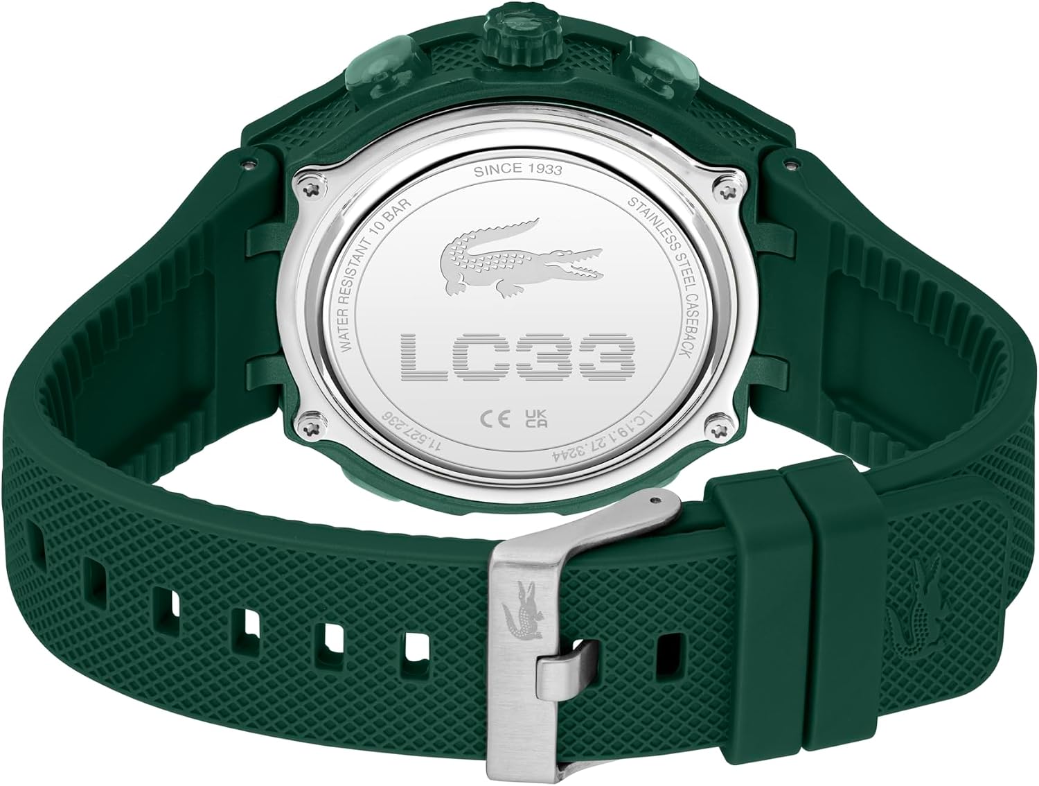 Detalle 2 de Lacoste LC33 Montre quartz hybride pour homme – cadran vert et bracelet silicone