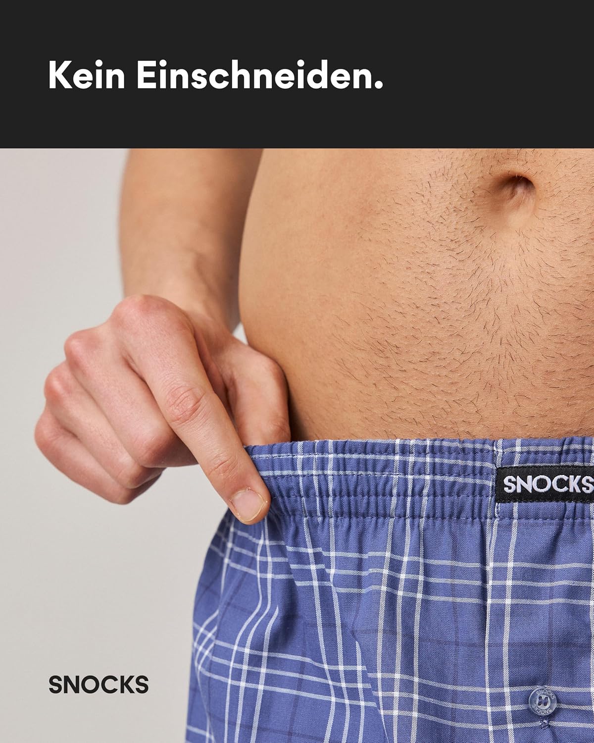 Detalle 2 de Snocks American Boxershorts Herren Bio-Baumwolle 3er-Pack