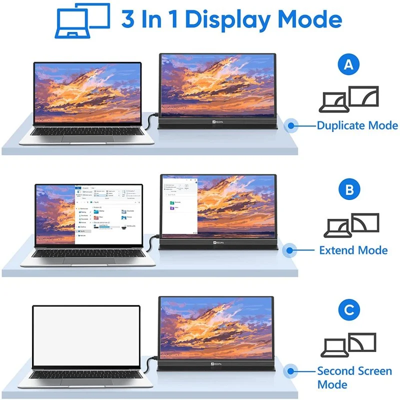 Detalle 2 de Arzopa Z1 Monitor portátil FullHD 15,6"