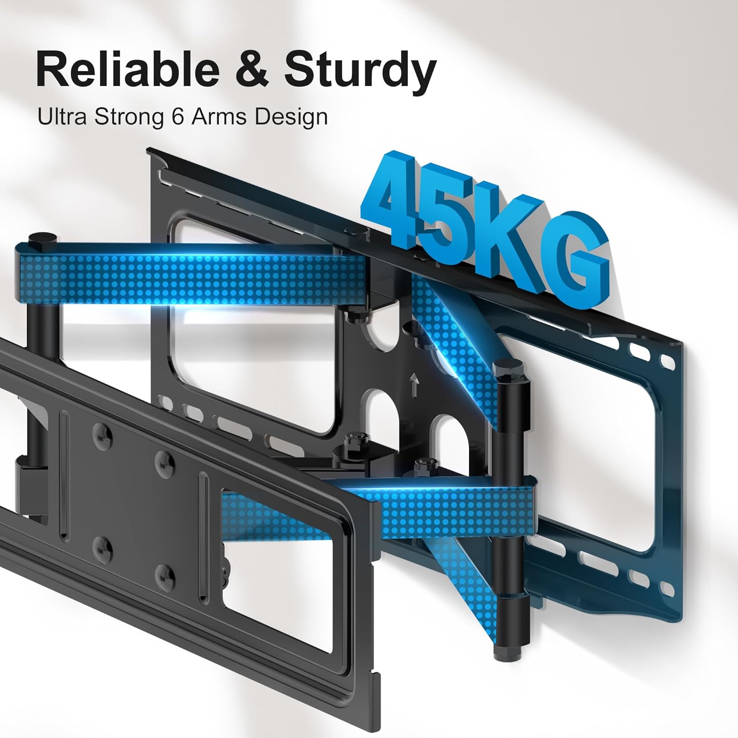 Detalle 2 de XINLEI MA570 full‑motion TV wall bracket 70"