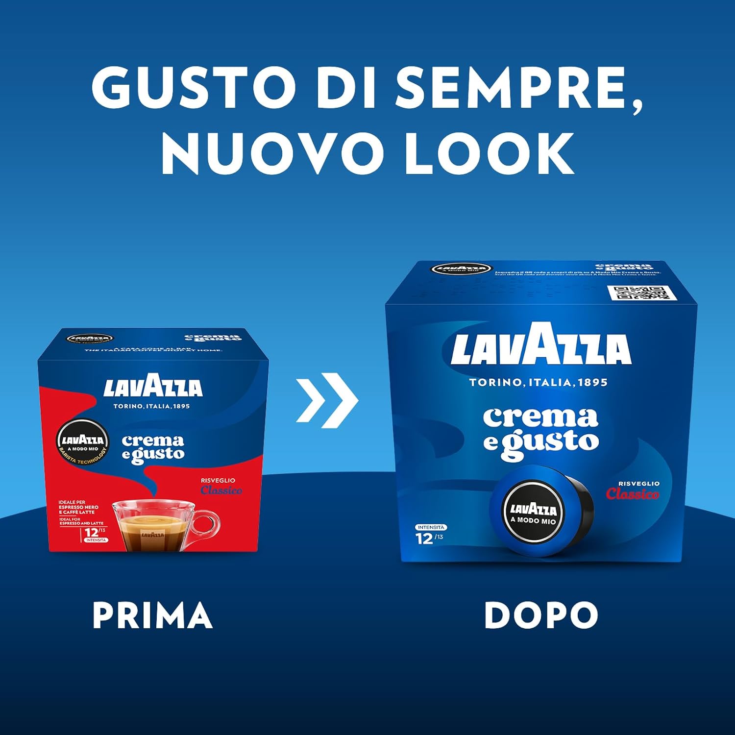 Thumbnail 1 de Lavazza A Modo Mio Crema e Gusto Classico – 256 Capsule da Espresso