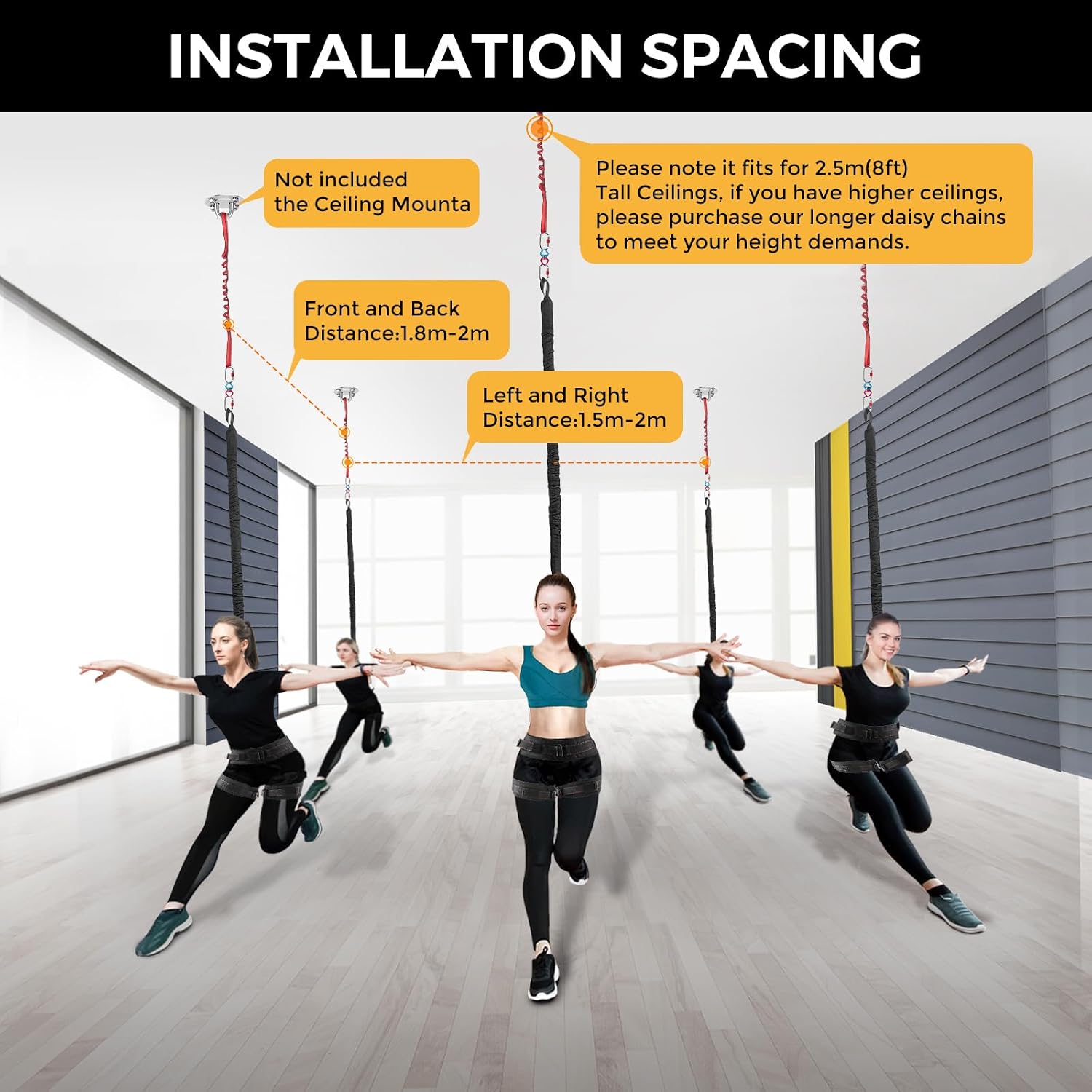 Thumbnail 5 de DASKING Heavy Bungee Resistance Band Set