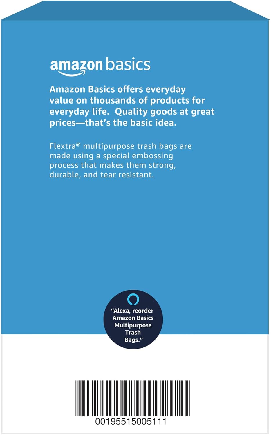 Thumbnail 5 de Amazon Basics Flextra 30-Gallon Trash Bags, 50 Count