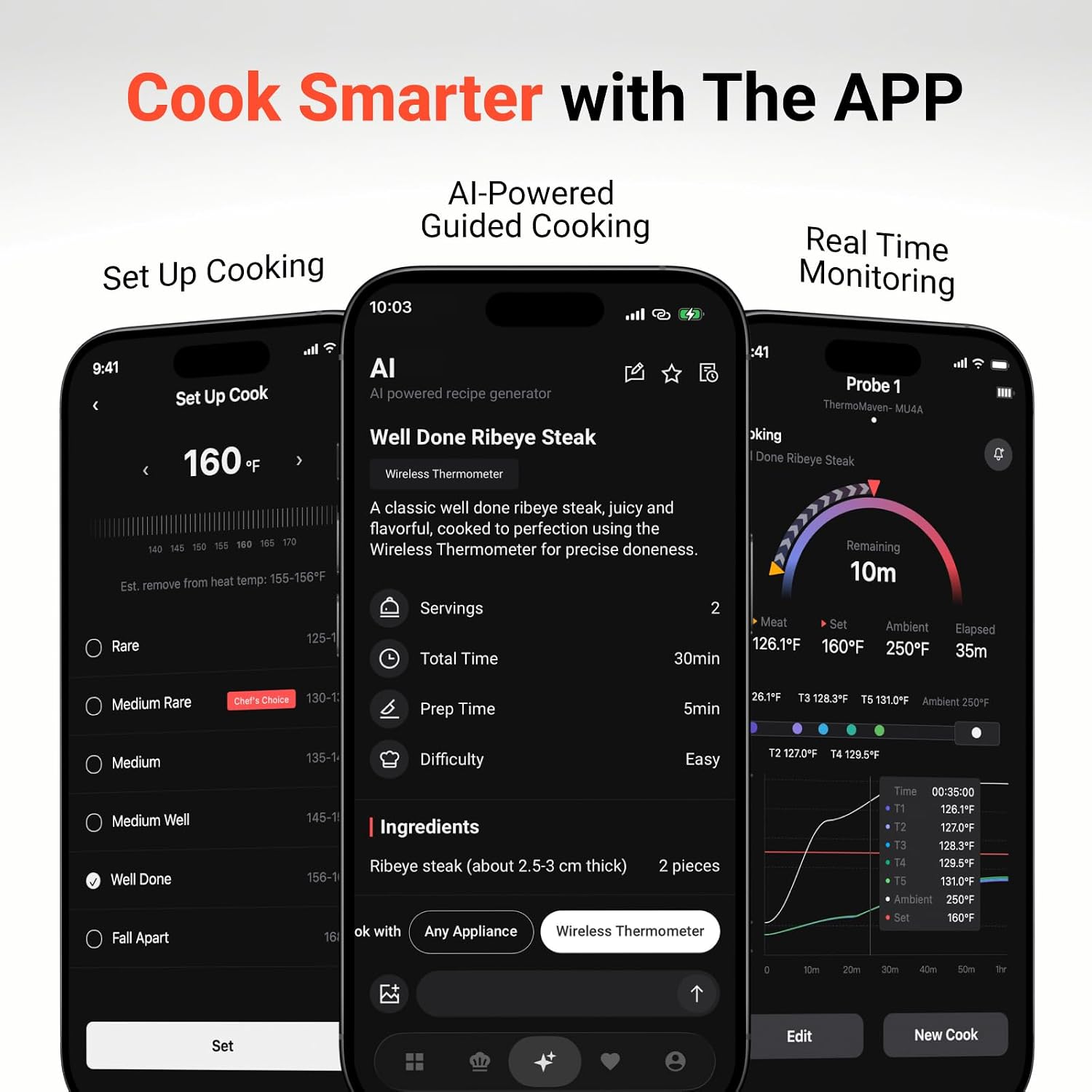 Detalle 1 de ThermoMaven Wireless Meat Thermometer with 2 Probes