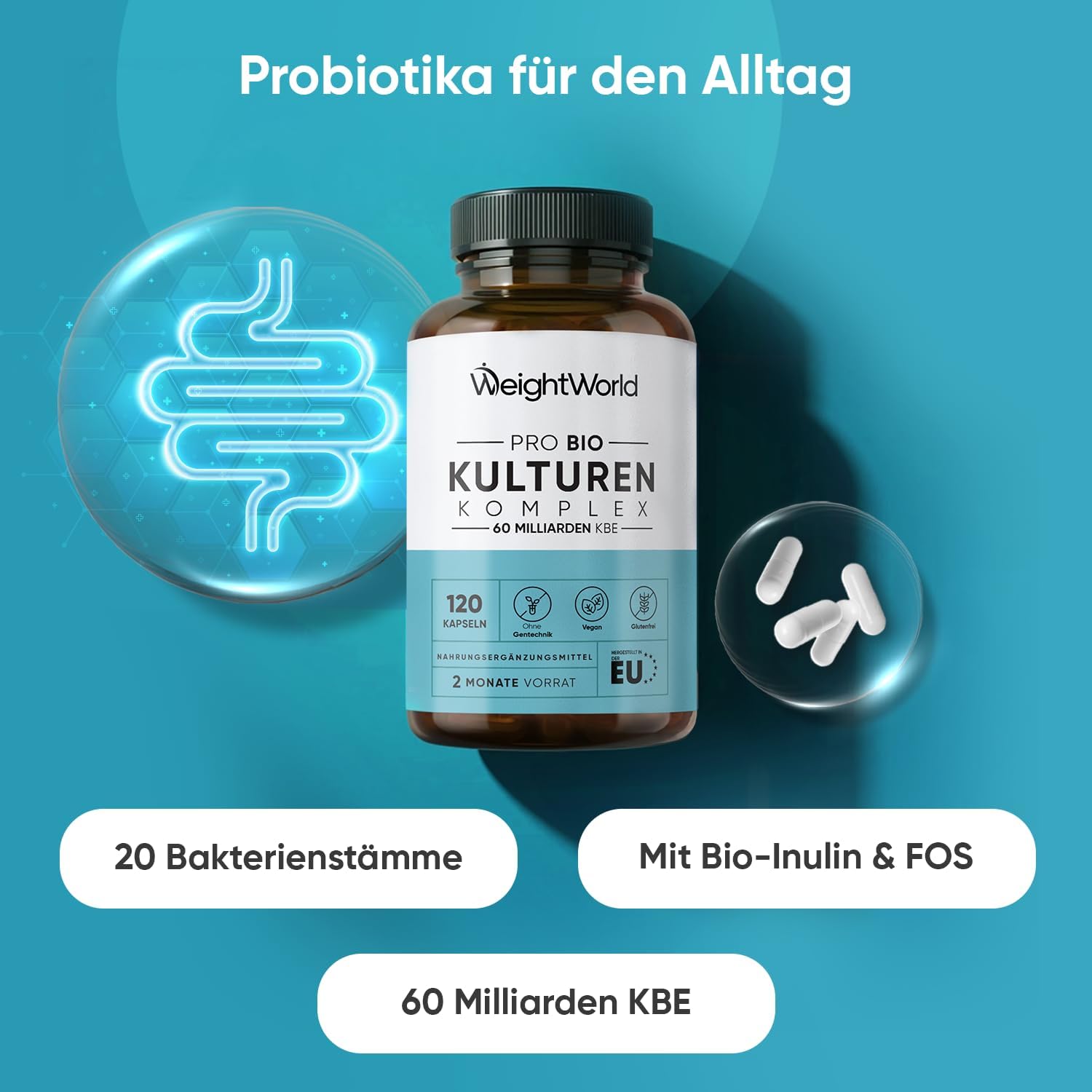 Detalle 2 de Pro Bio Kulturen Komplex 60 Milliarden KBE