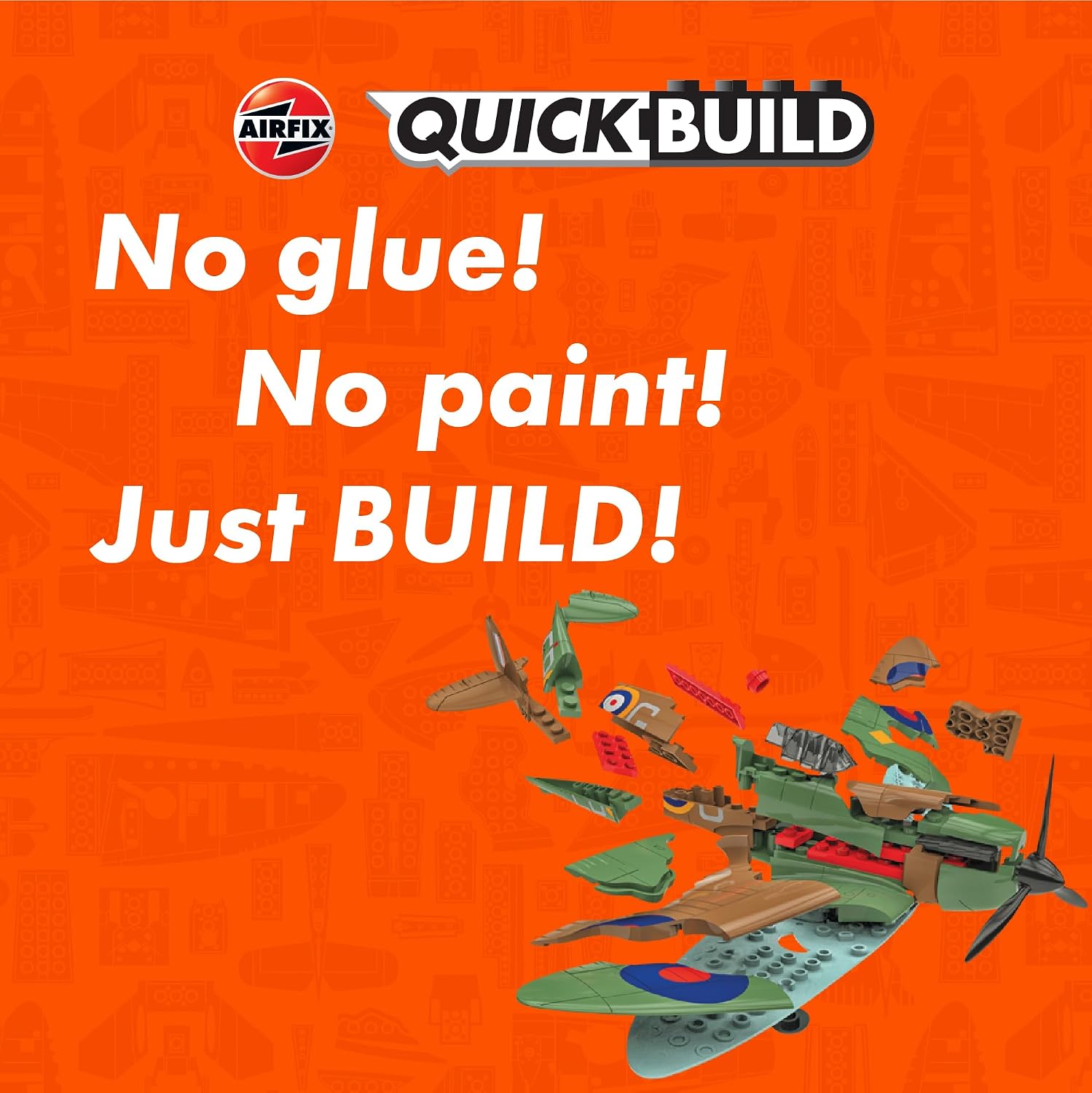 Detalle 2 de Airfix QUICKBUILD J6000 Spitfire model aircraft kit (no glue, no paint) for kids 6+