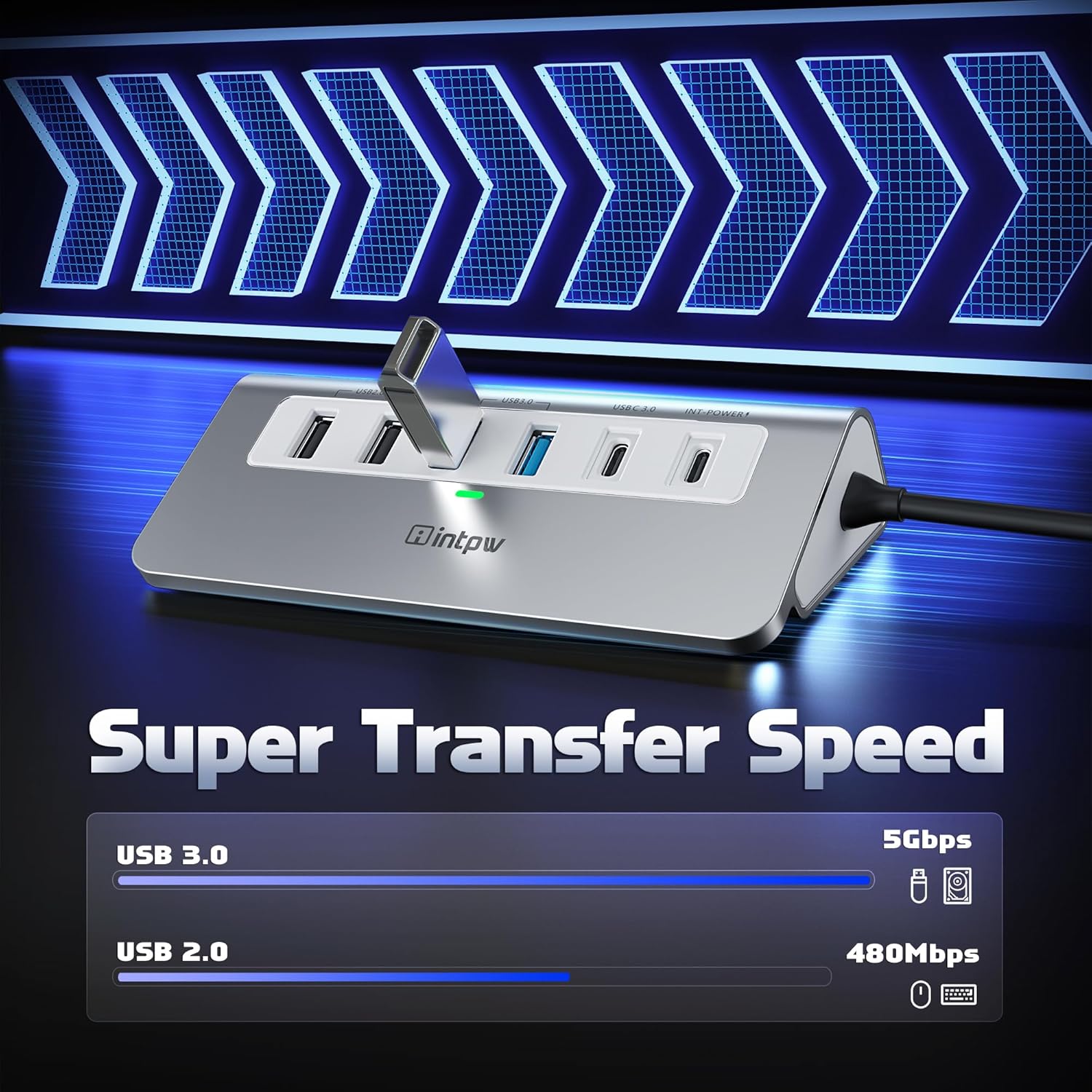 Thumbnail 3 de Intpw 9-in-1 USB C Hub with 100W PD and 4K HDMI