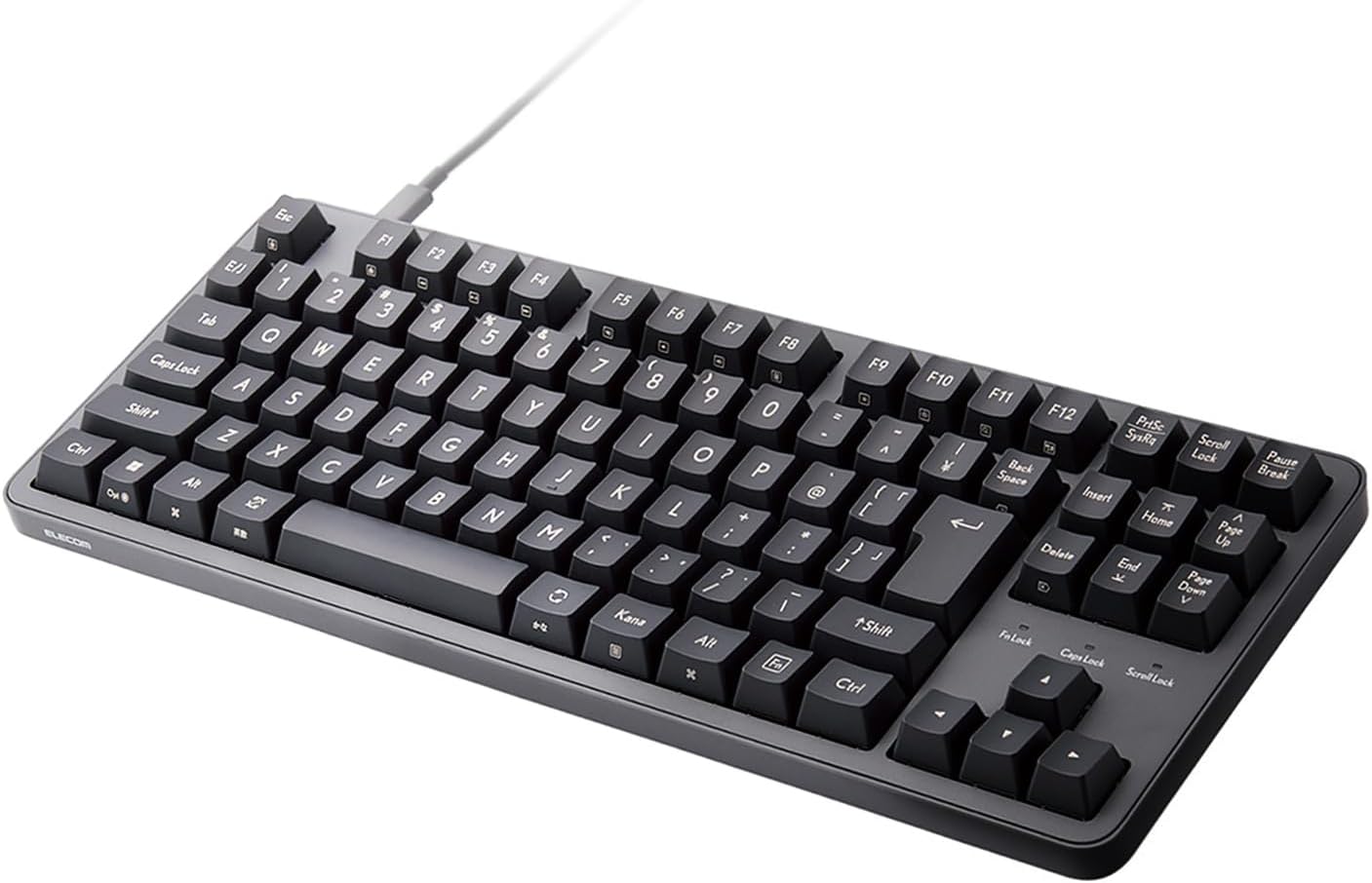 Detalle de エレコム TK-MC30UKLGY/EC Leggero 有線メカニカルキーボード 赤軸・テンキーレス