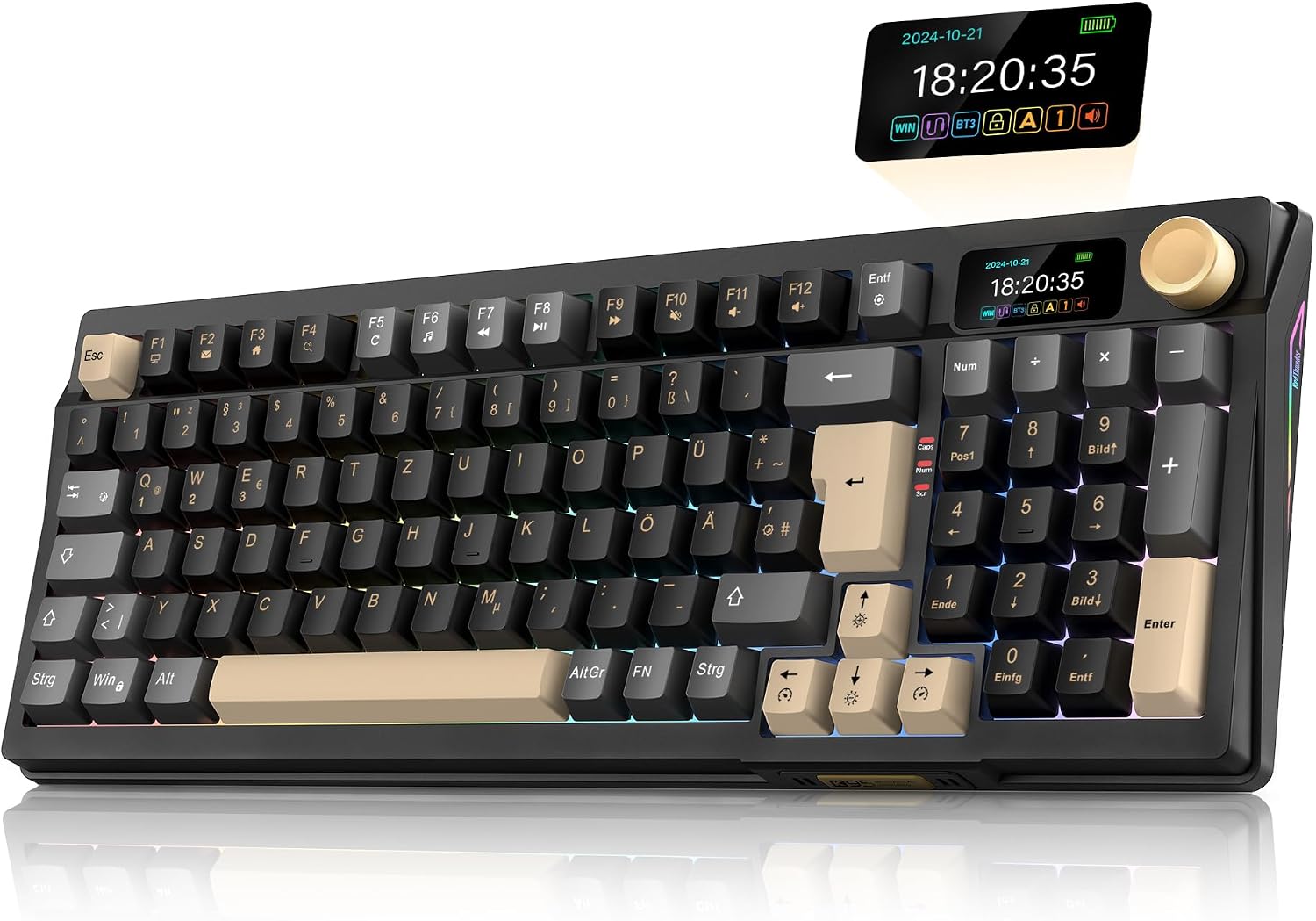 Detalle de RedThunder K95 mechanische Gaming‑Tastatur 96‑Tasten ⌨