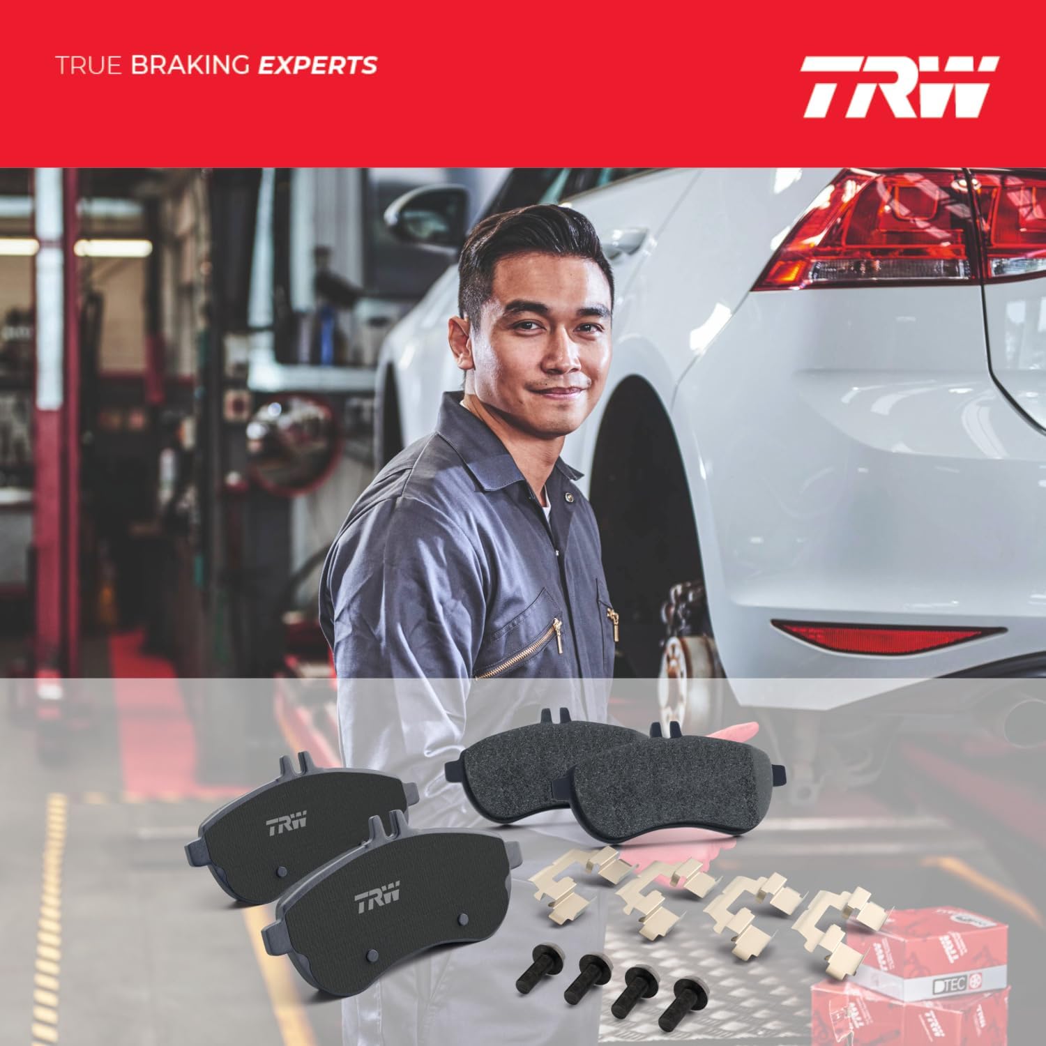 Detalle 2 de TRW GDB1920 Bremsbelagsatz 4-Teilig für Mercedes-Benz B‑Klasse (W246/W242) 2011–2018 – Hinterachse