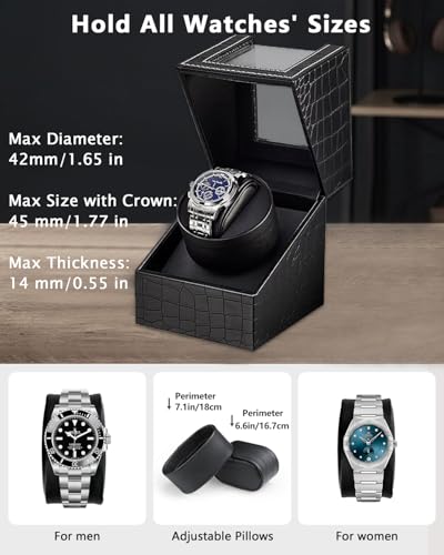 Detalle de TOPWAY Single Watch Winder for Automatic Watches
