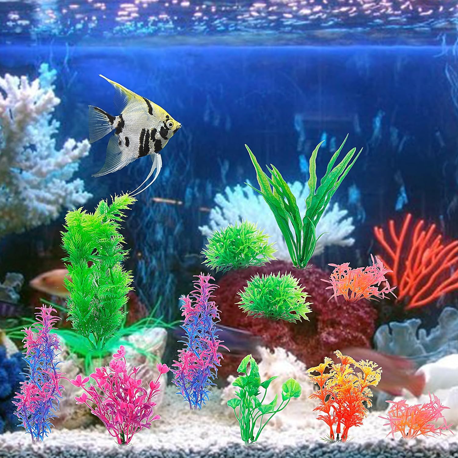 Thumbnail 5 de FENGQQKJ Aquarium Deko 11er Set 🐠