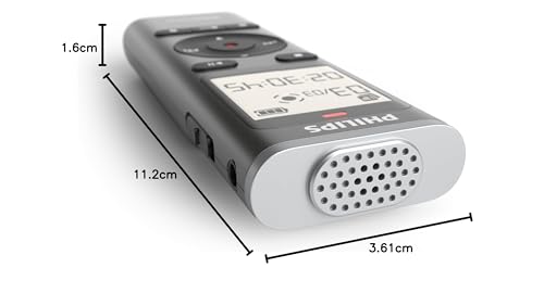 Thumbnail 10 de Philips DVT1170 VoiceTracer : Enregistreur audio 8 Go avec micro SD, son clair et enregistrement mains libres