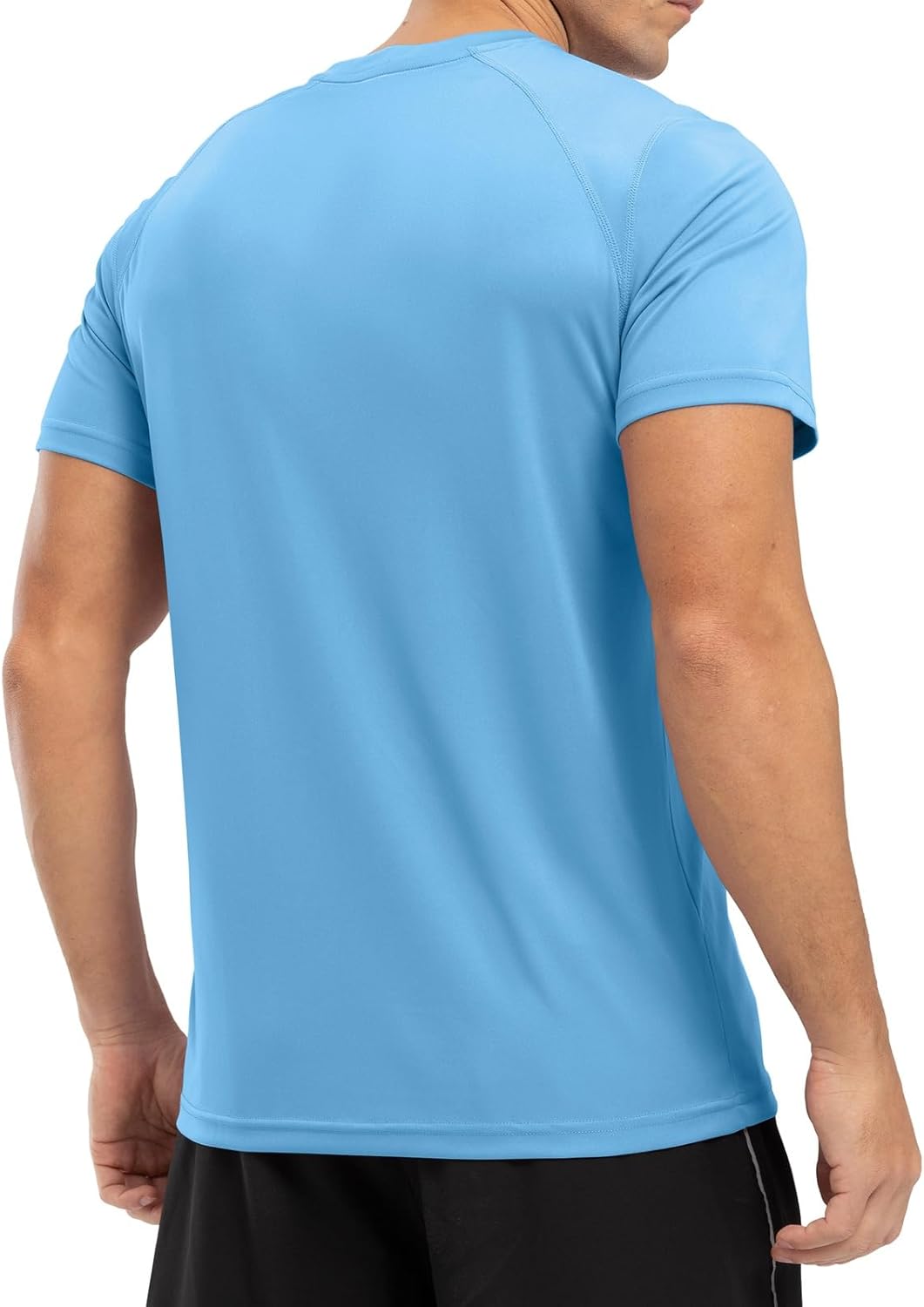 Detalle de Rdruko Sport-T-Shirts Herren: Funktionsshirt mit UV-Schutz und atmungsaktivem Komfort
