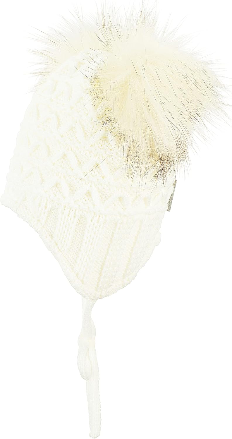 Thumbnail 3 de Sterntaler Mädchen Strickmütze mit zwei Kunstfell-Pompons und Ohrenklappen