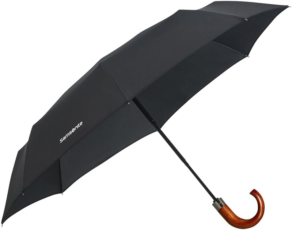 Thumbnail 4 de Samsonite Wood Classic S Auto-Open Regenschirm, Holzgriff, 98 cm, Schwarz