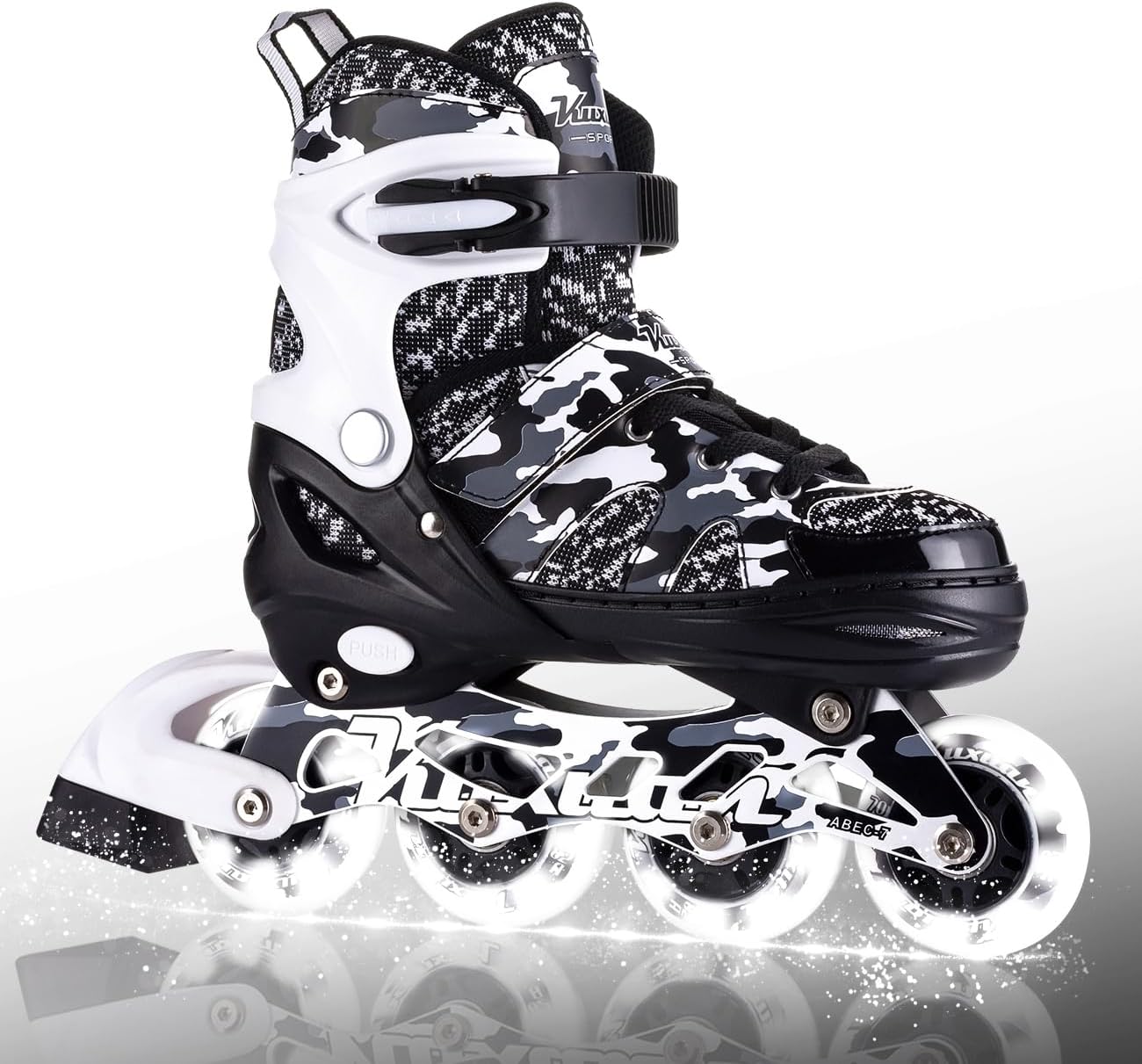 Thumbnail 6 de Kuxuan Boys Adjustable Inline Skates with Light-Up Wheels (Adjustable for 4 Sizes)