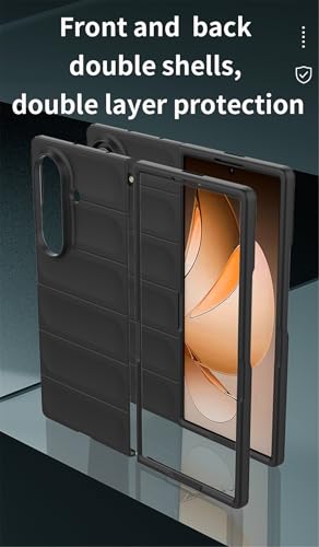 Detalle de BAILI Case per Samsung Galaxy Z Fold7: custodia protettiva in PC con fodera in microfibra