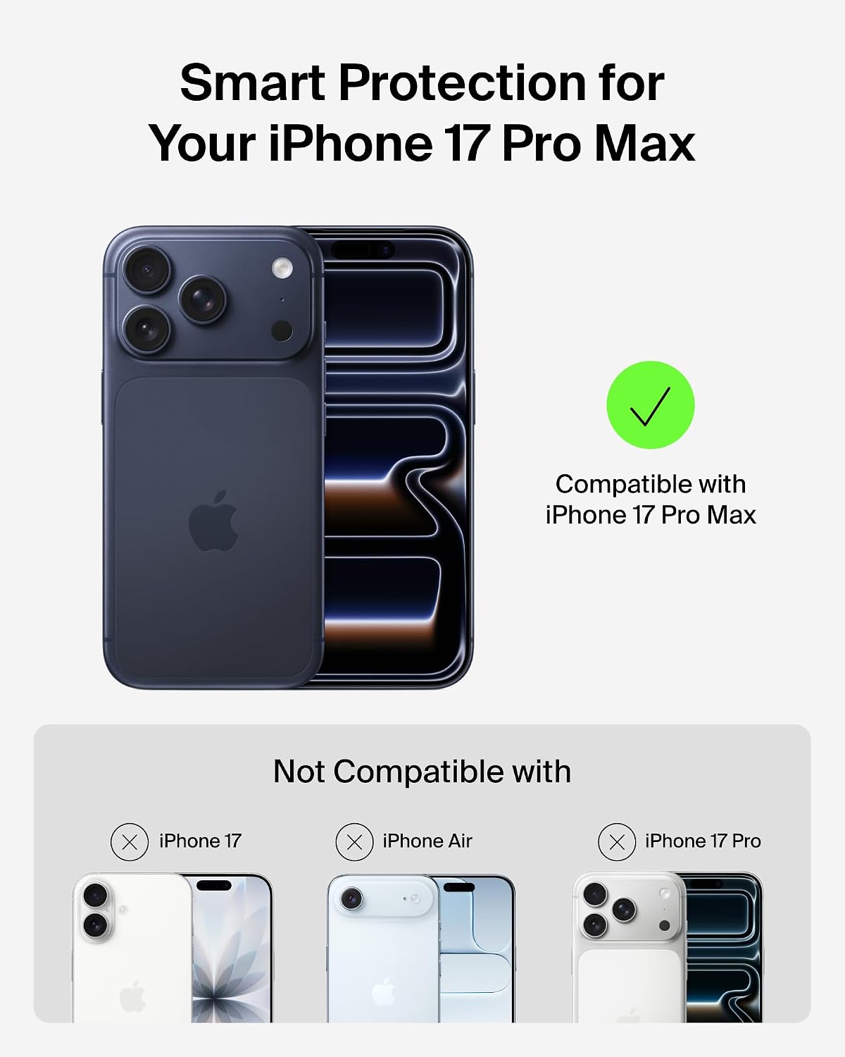Detalle 2 de Belkin SheerForce Grip MagSafe Case for iPhone 17 Pro Max – Slim, Transparent, Anti-Slip
