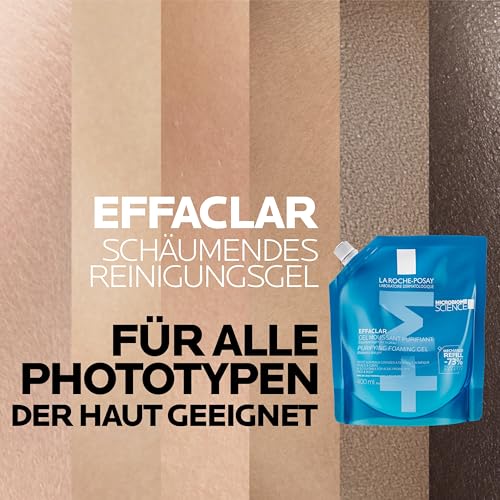 Detalle 2 de La Roche-Posay Effaclar Schäumendes Reinigungsgel – Sanfte Reinigung für zu Akne neigende, fettige Haut