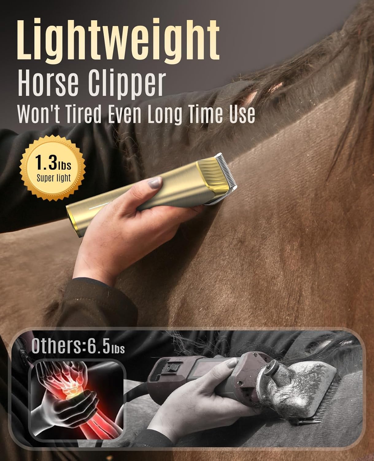Thumbnail 4 de oneisall Horse Clippers cordless groomer for thick coats ✂