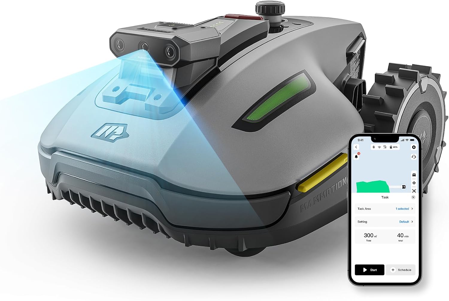 Mammotion YUKA Mini Vision : robot tondeuse sans RTK ni câbles, navigation Vision et triple caméra