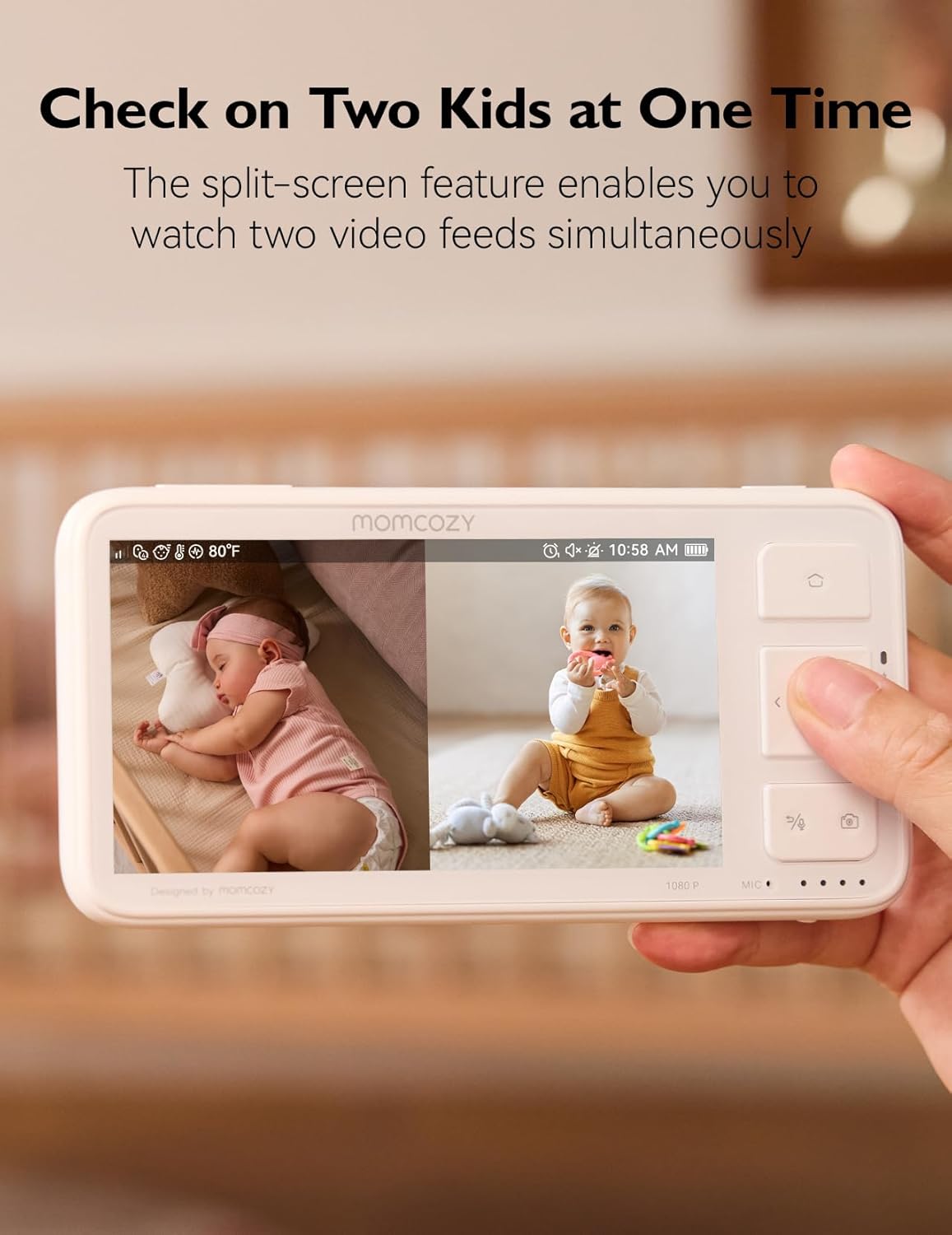 Thumbnail 2 de momcozy BM03 Add-On Camera – Full HD 1080p, FHSS, 2‑Way Audio and PTZ Zoom