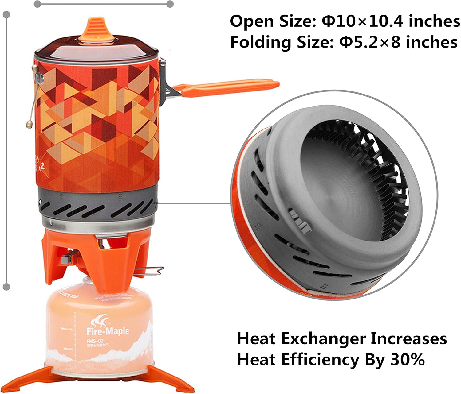 Detalle de Fire-maple FMS-X2 Personal Cooking System for Outdoor Activities