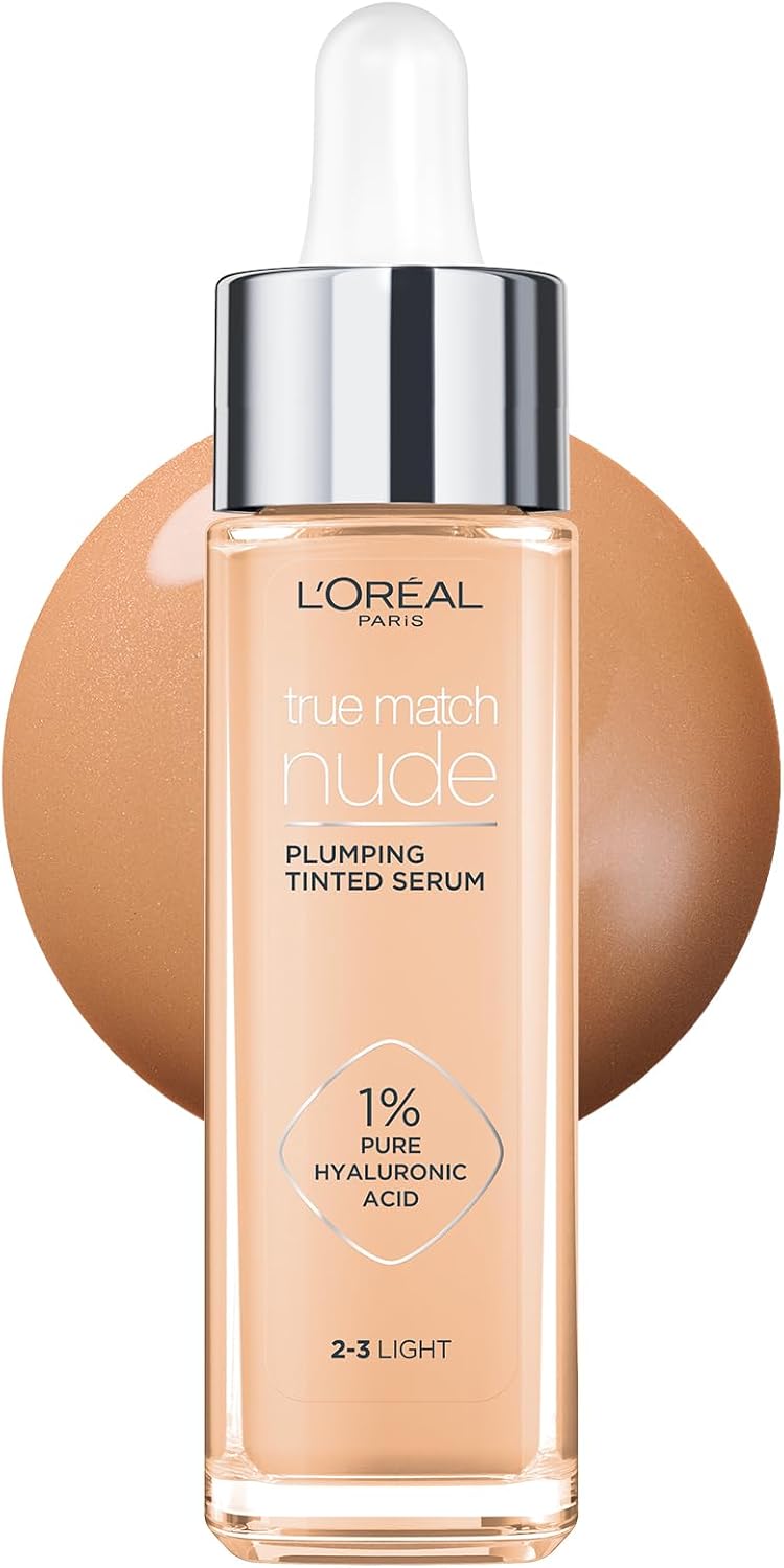 Detalle de L’Oréal Paris Accord Parfait Sérum con color rellenador Light Medium (3-4): hidratación y luminosidad en un acabado natural