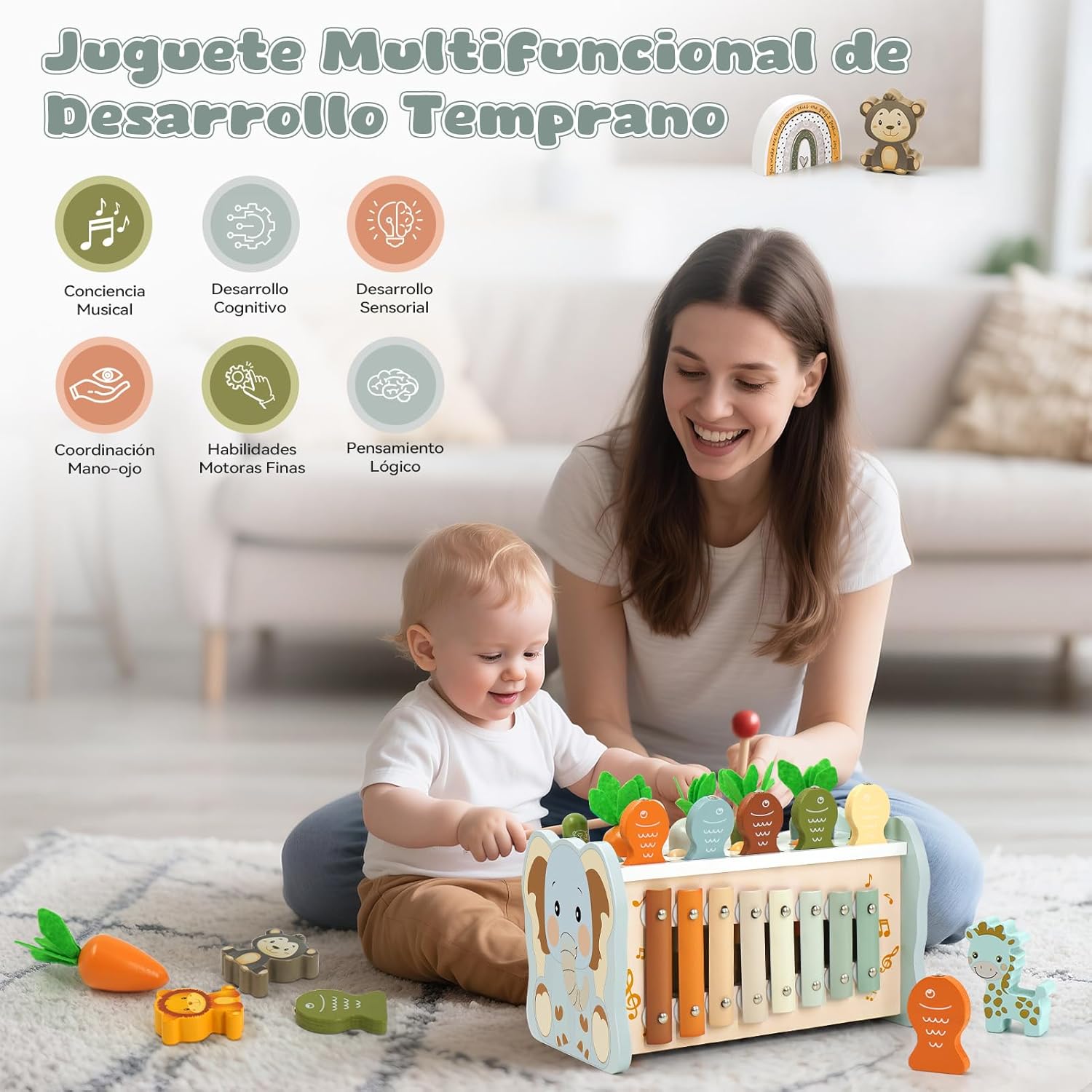 Thumbnail 2 de Almaxi Juguetes Montessori 6 en 1 para 1 año