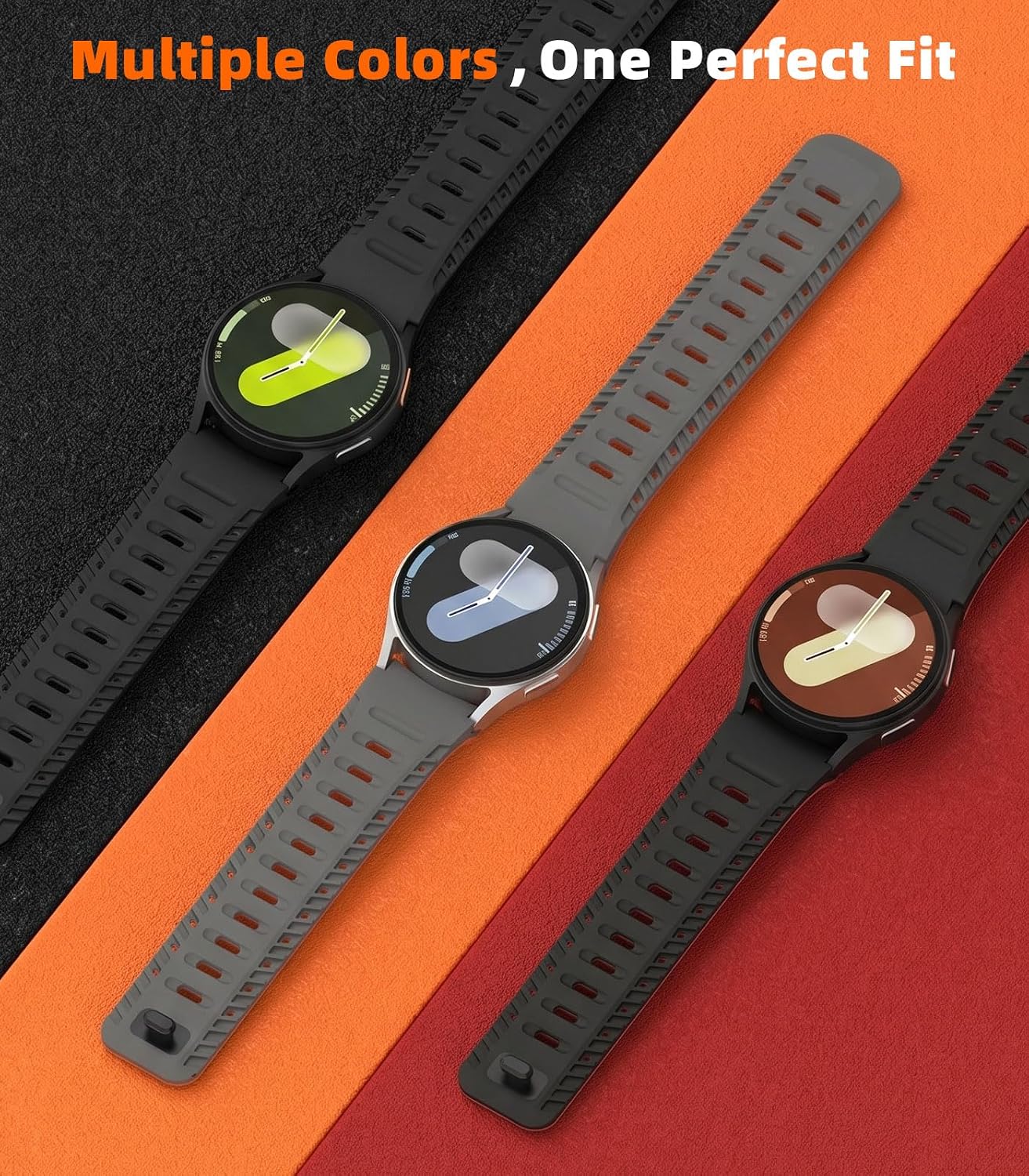 Detalle de MoKo Cinturino Magnetico in Silicone per Samsung Galaxy Watch: compatibilità ampia, comfort e design sportivo