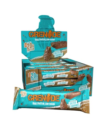 Detalle de Grenade Chocolate Chip Salted Caramel Protein Bars, 12 x 60 g — A practical high-protein snack for busy days