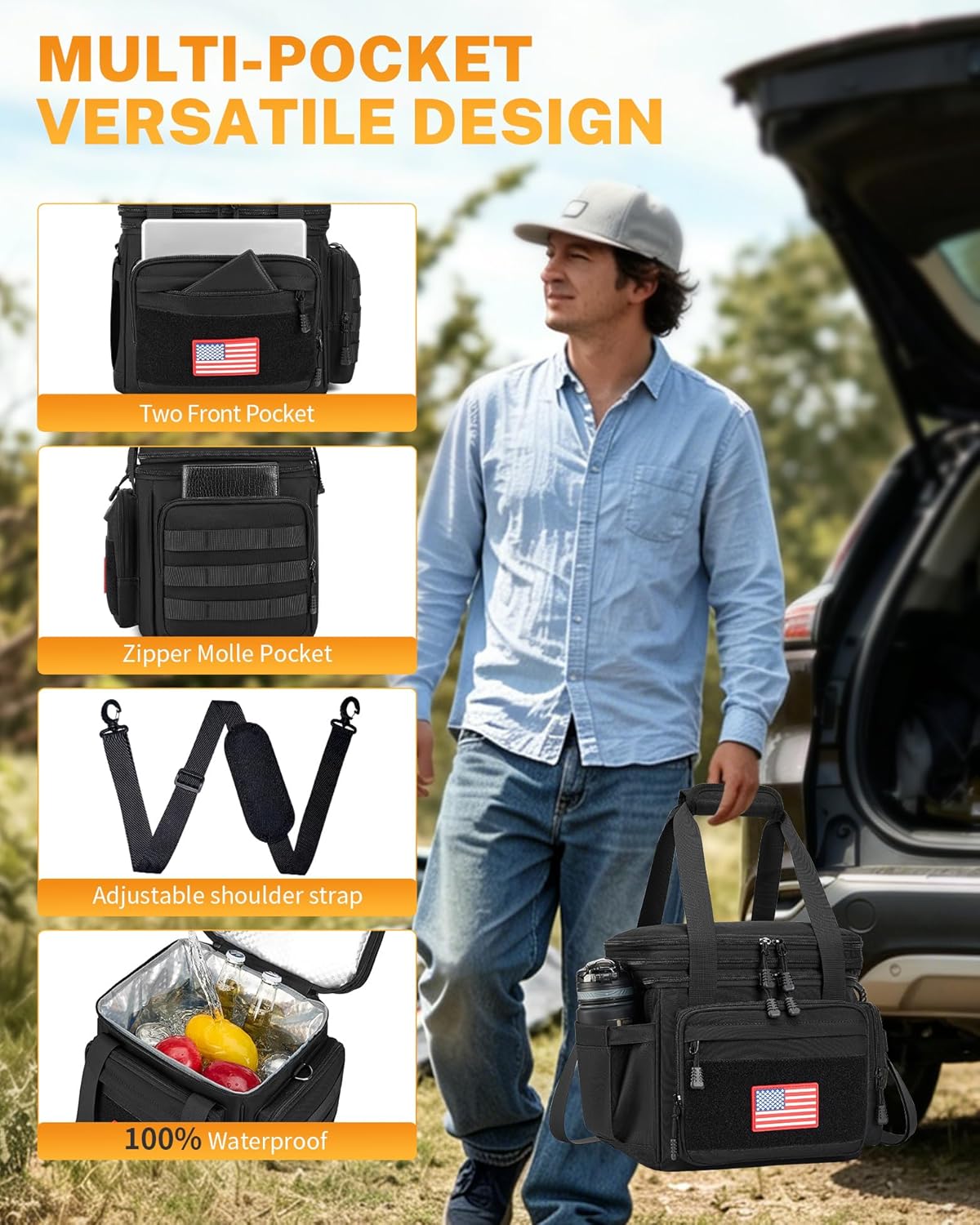 Detalle 2 de Gafetrey Tactical Lunch Box for Men