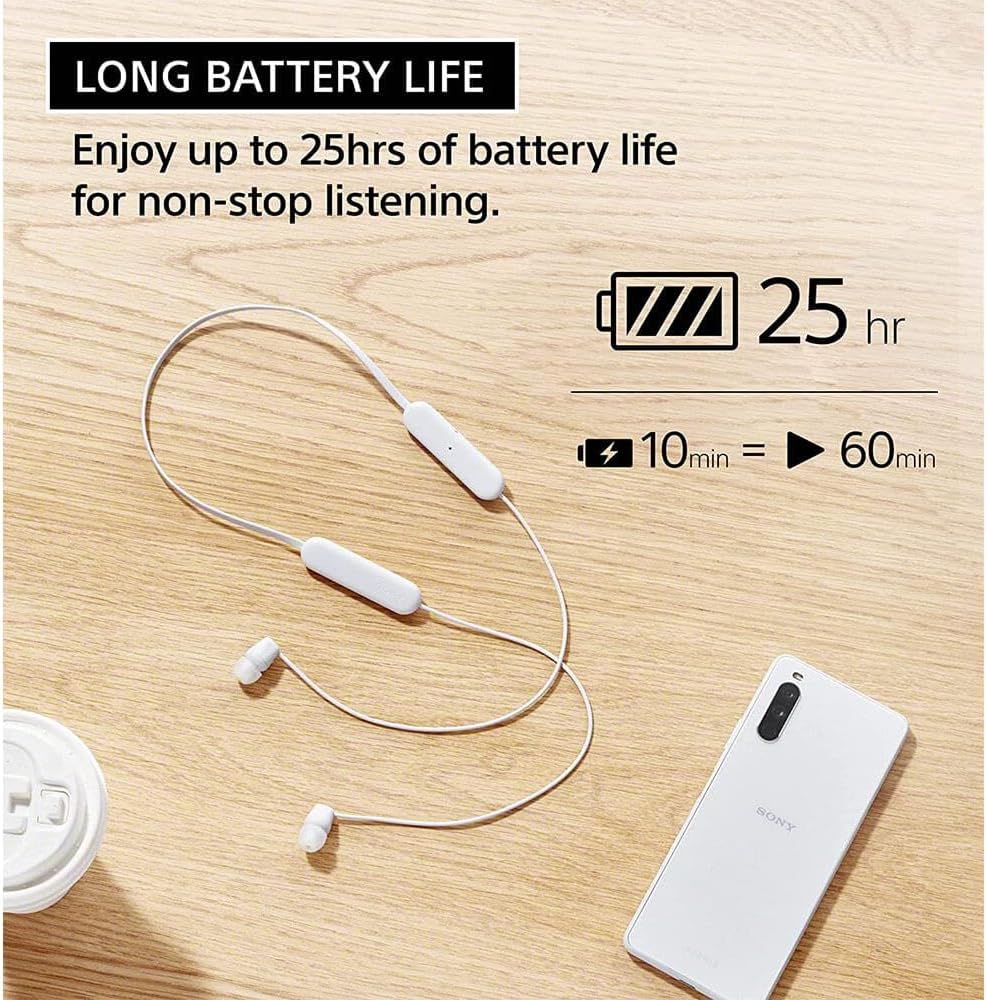 Detalle 2 de Sony Wireless In-Ear Headphones, 25-Hour Battery