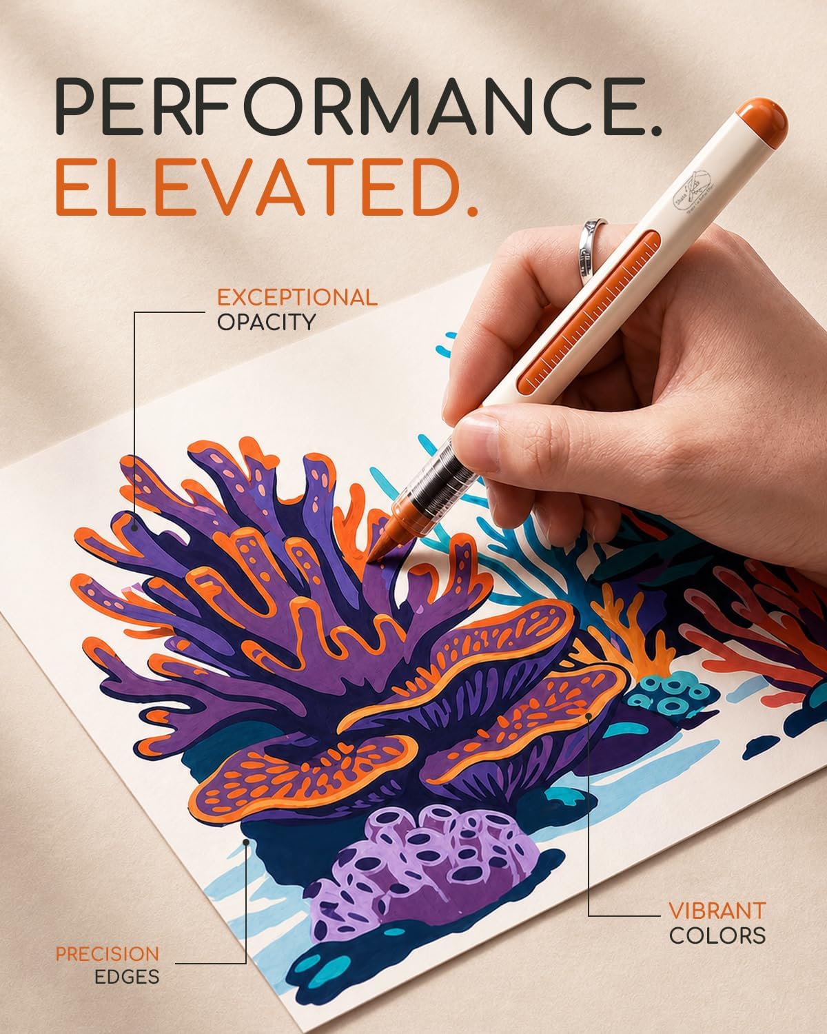 Thumbnail 4 de Infiart Acrylic Paint Markers, 3X Ink Capacity