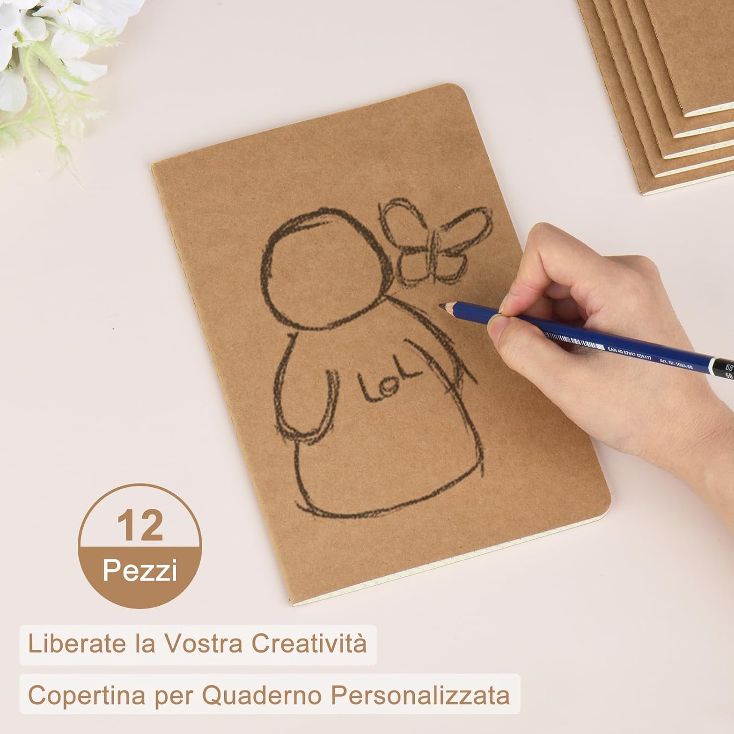 Thumbnail 4 de ZCZN Quaderno A5 12 pezzi quadretti 📓