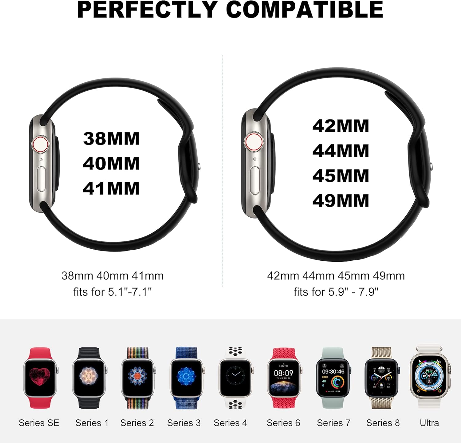 Thumbnail 3 de Higgs 6 Pack Sport Straps for Apple Watch