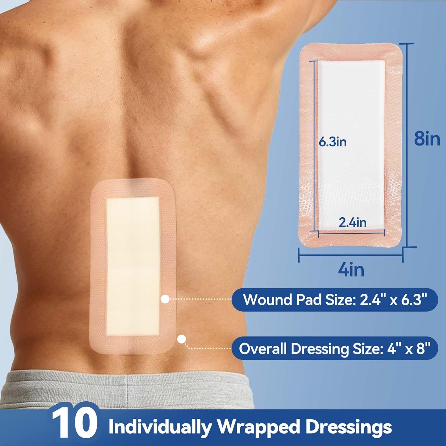 Thumbnail 1 de Dimora Silicone Ultra Absorbent Dressing Pads 4x8