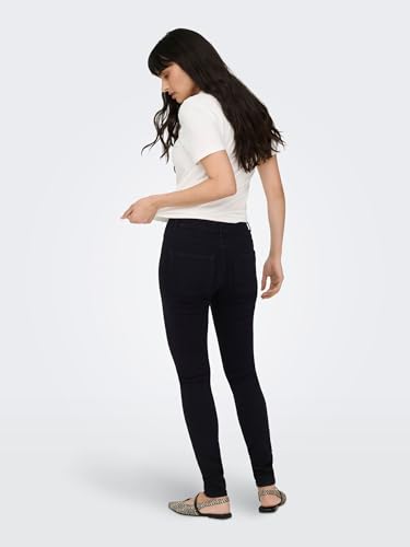 Detalle de ONLY Onlrain Reg Skinny Cry6060 Noos Jeans – Schwarz Denim, Größe L EU