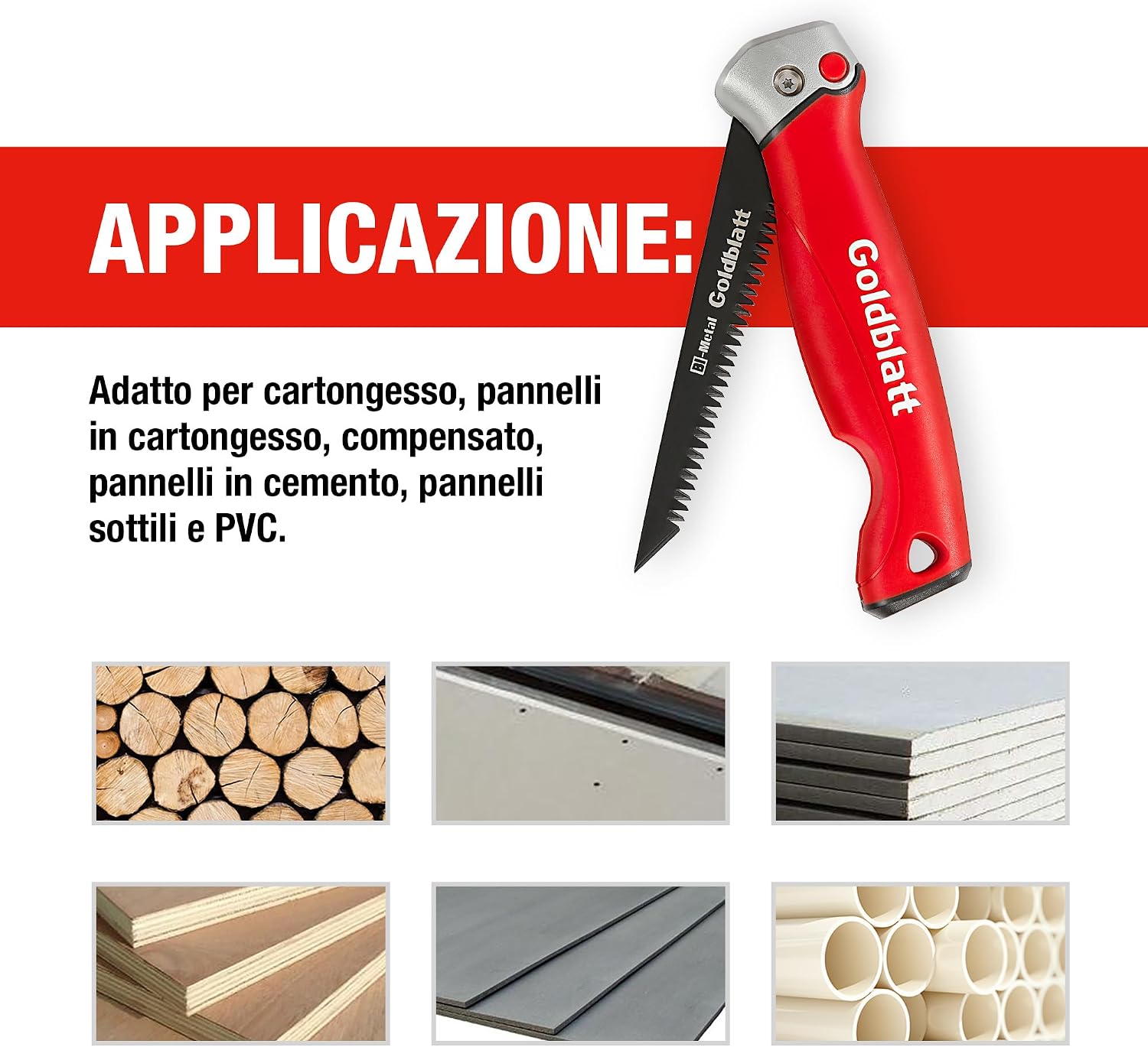 Thumbnail 6 de Goldblatt Seghe Pieghevole Jab Saw 310 mm (D6A / M2) con Impugnatura Morbida