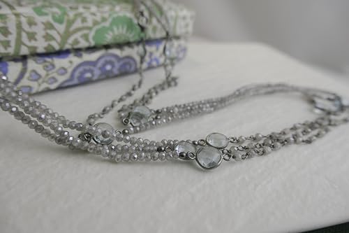 Thumbnail 1 de Sophia Rose Jewellery Labradorit & Blautopas Halskette – 187 cm