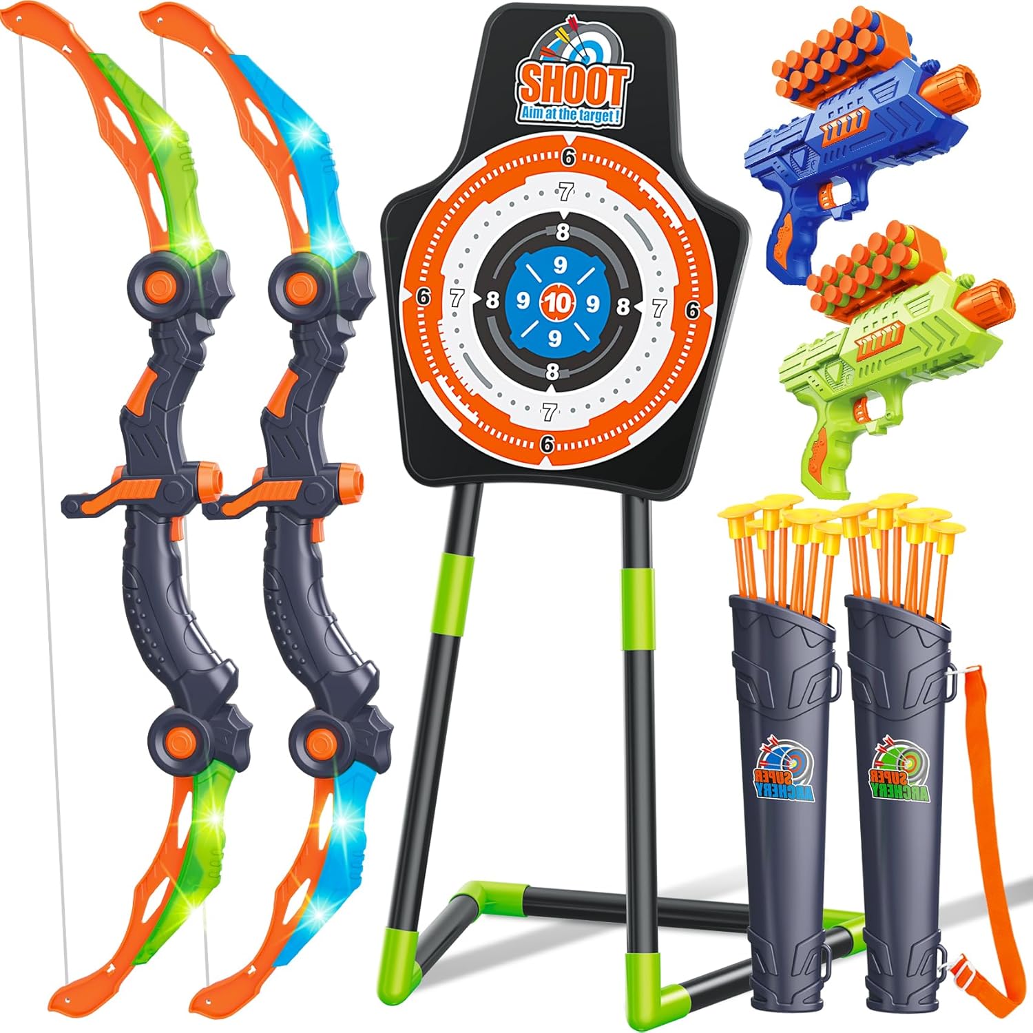 Detalle de GMAOPHY 2-Pack Bow and Arrow Toy 🏹