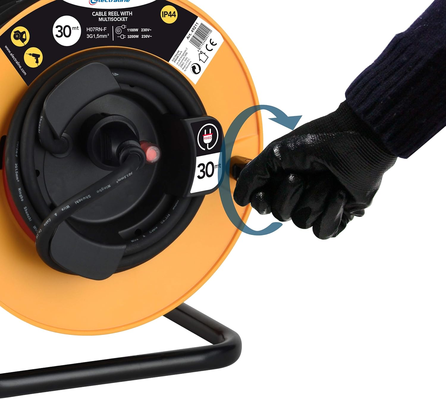 Detalle 2 de Electraline 49211 Avvolgicavo 30 metri