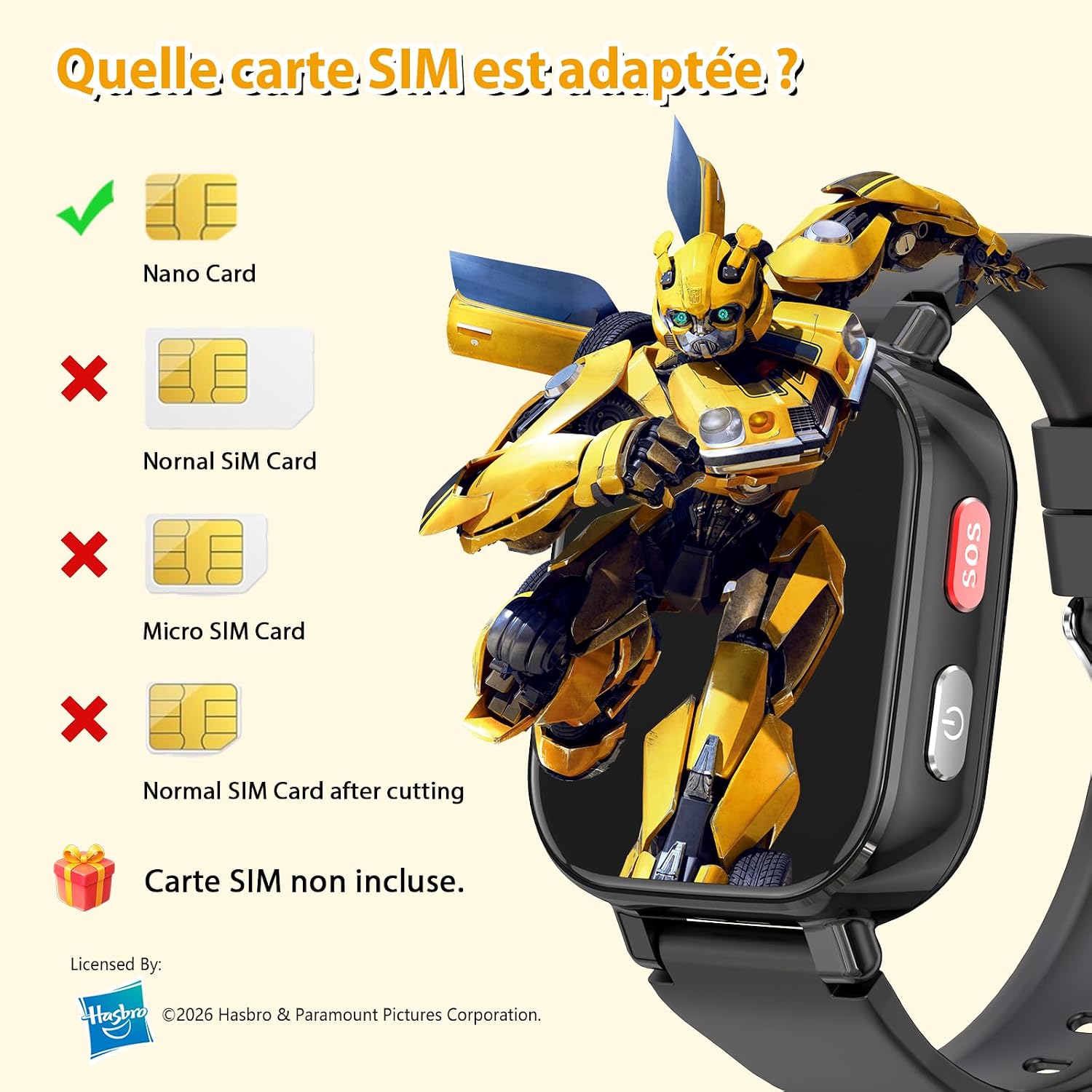 Thumbnail 6 de Transformers 4G Montre Connectée Enfant – GPS, Appels Vidéo et Mode École, IP68